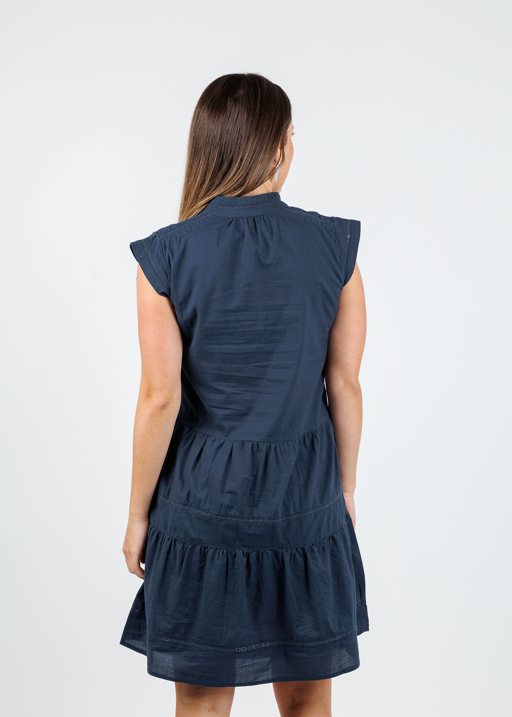 Melissa Nepton Malaga Dress in Navy available at Barbara Katz