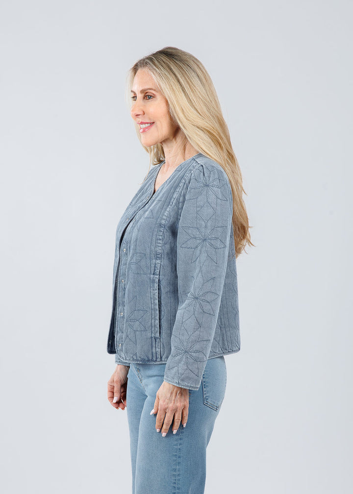 Melissa Nepton May Jacket in Denim available at Barbara Katz