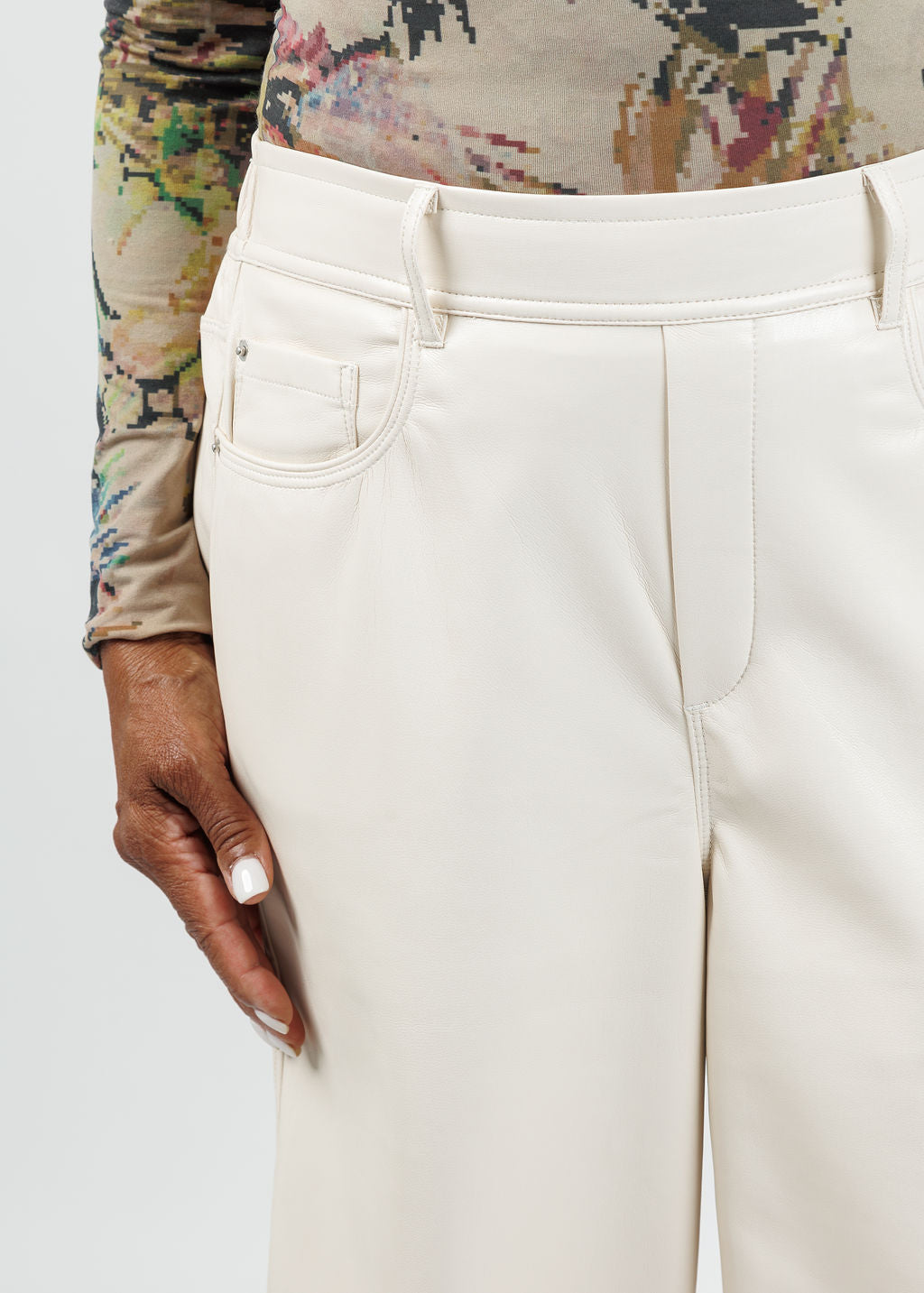 Melissa Nepton Melissa Nepton Morela Pants in Cream available at Barbara Katz