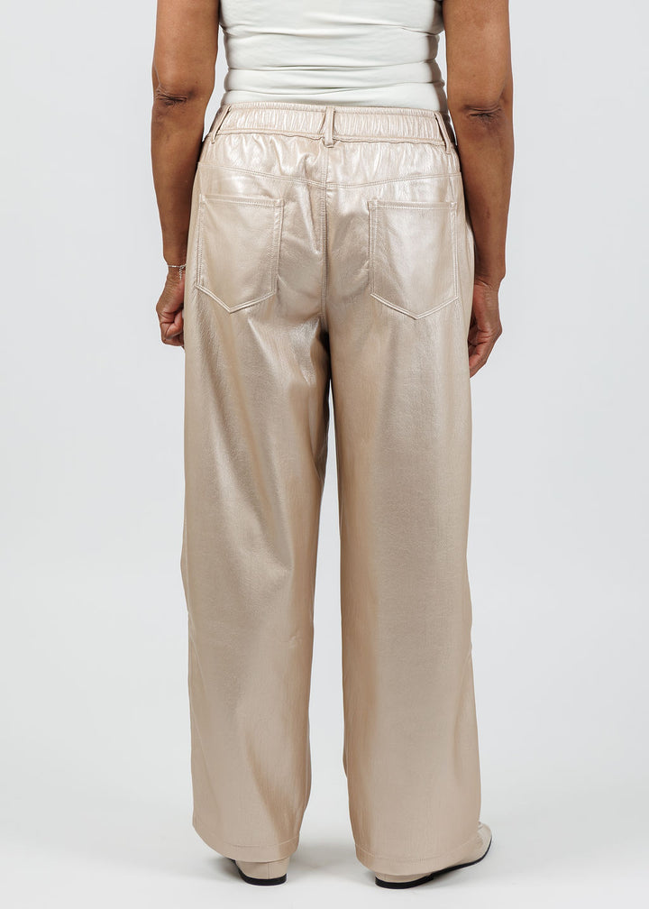 Melissa Nepton Melissa Nepton Morela Pants in Metallic Pearl available at Barbara Katz