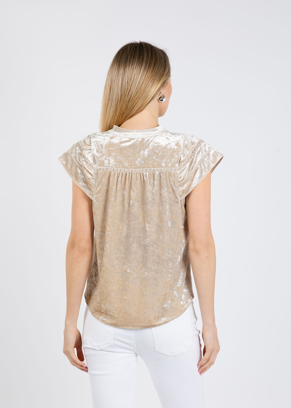 Melissa Nepton Otto Top in Cream available at Barbara Katz
