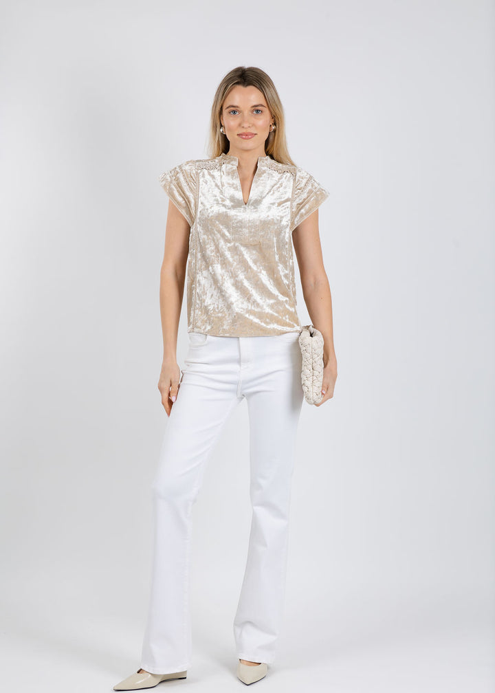 Melissa Nepton Otto Top in Cream available at Barbara Katz