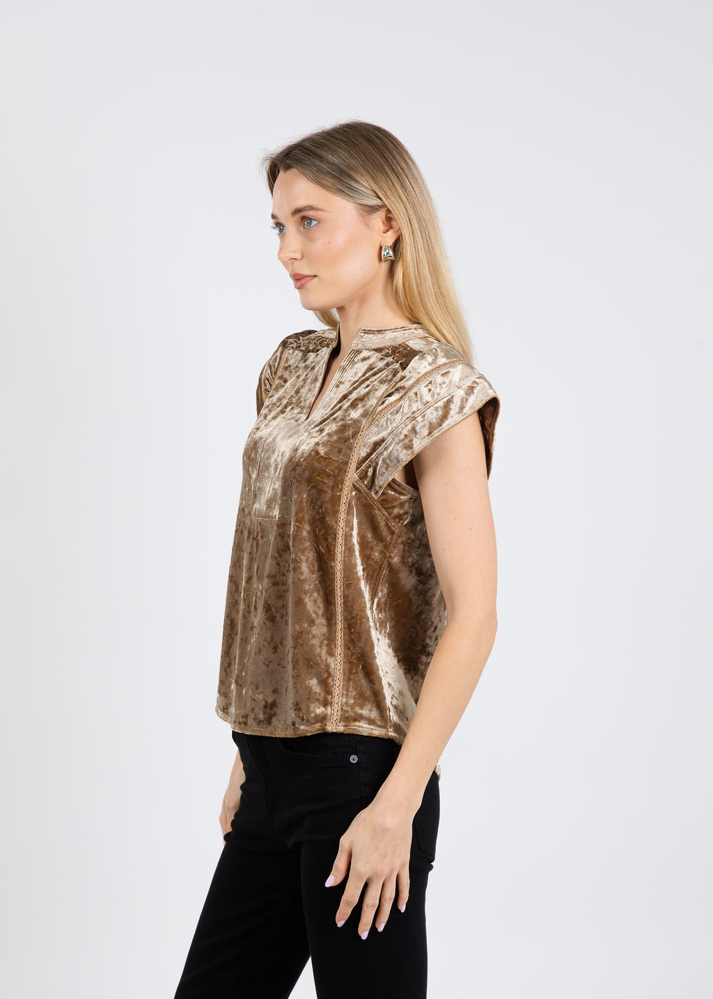Melissa Nepton Otto Top in Rich Copper available at Barbara Katz