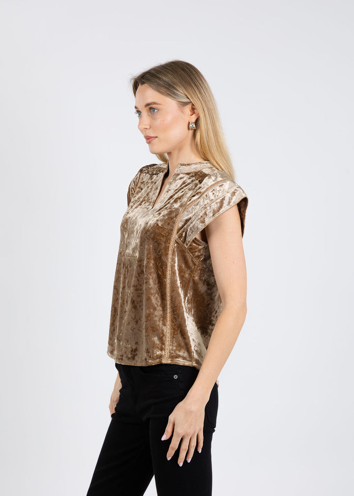 Melissa Nepton Otto Top in Rich Copper available at Barbara Katz