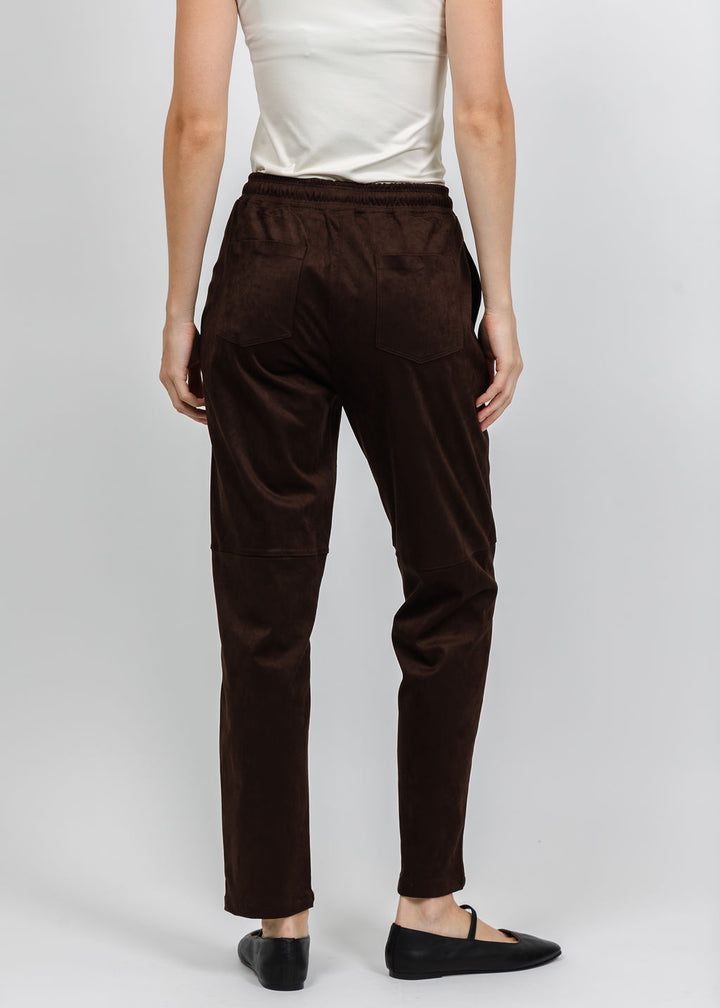 Melissa Nepton Pablo Suede Jogger in Dark Brown available at Barbara Katz