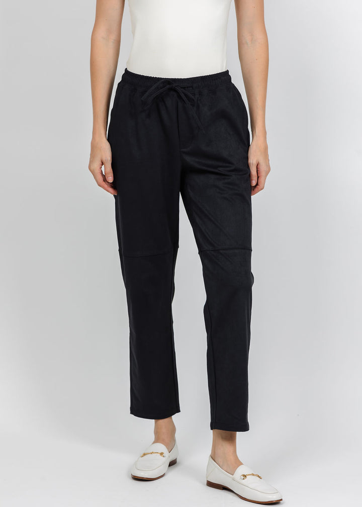 Melissa Nepton Pablo Suede Jogger in Navy available at Barbara Katz