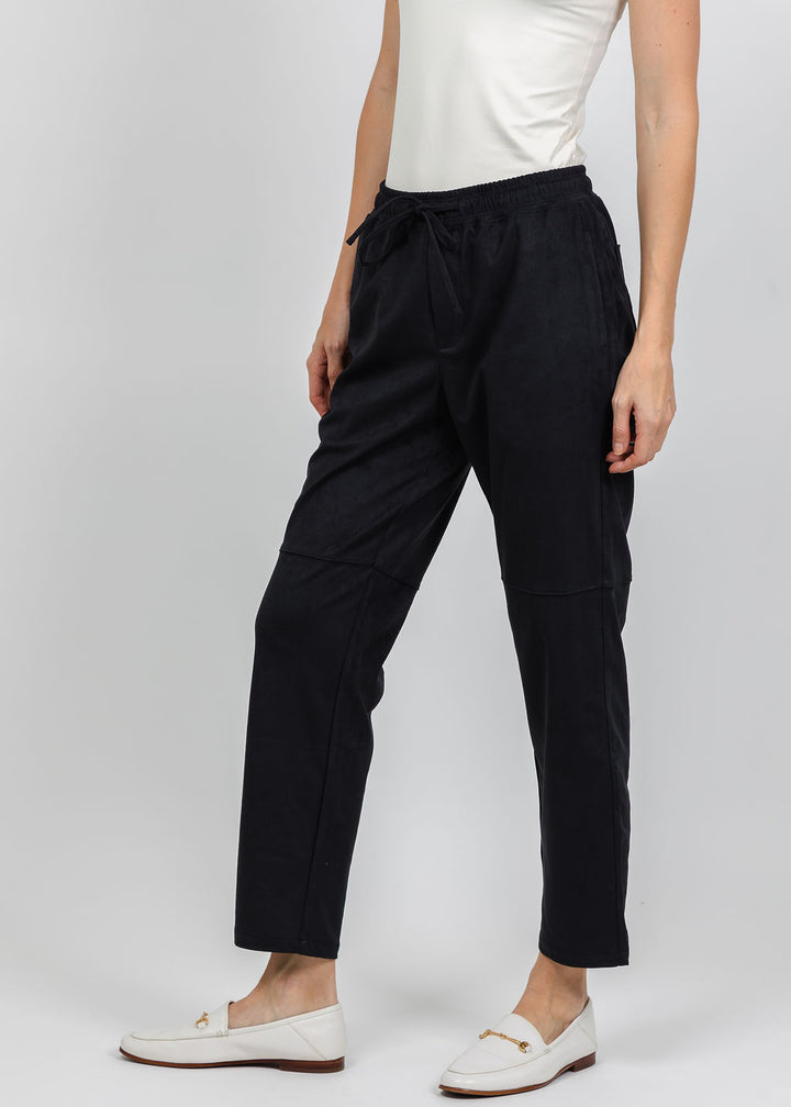 Melissa Nepton Pablo Suede Jogger in Navy available at Barbara Katz