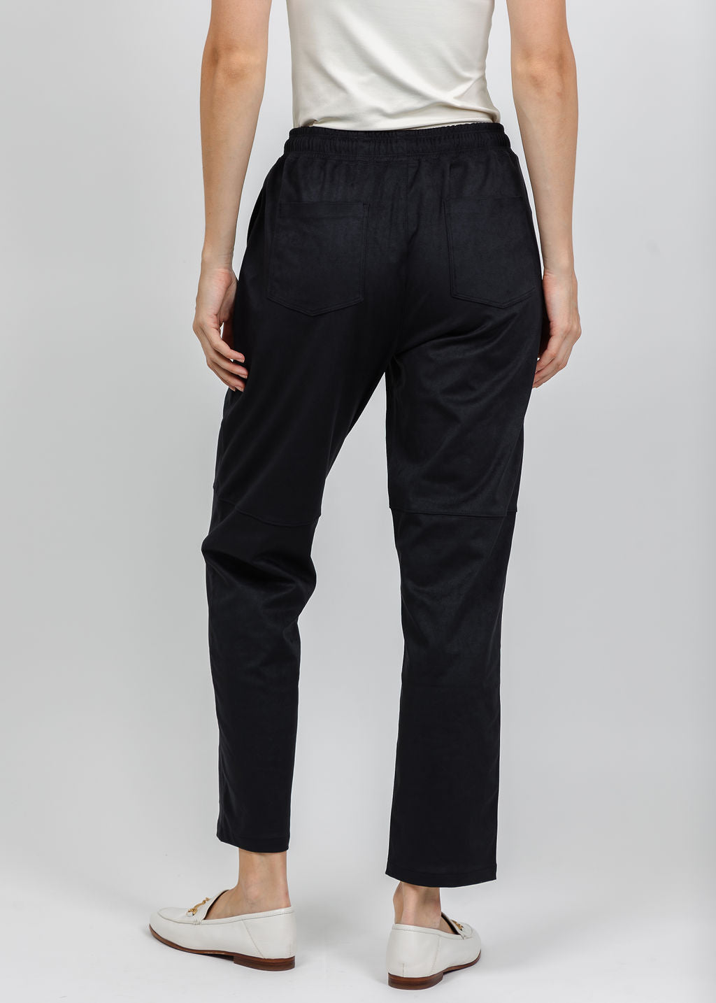 Melissa Nepton Pablo Suede Jogger in Navy available at Barbara Katz