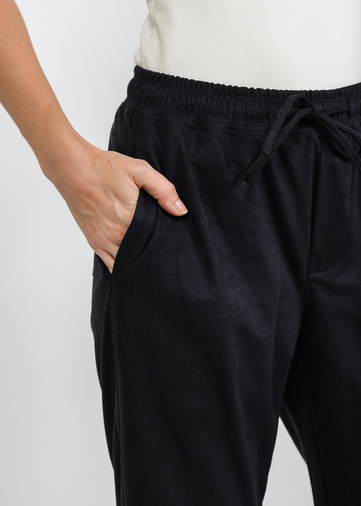 Melissa Nepton Pablo Suede Jogger in Navy available at Barbara Katz