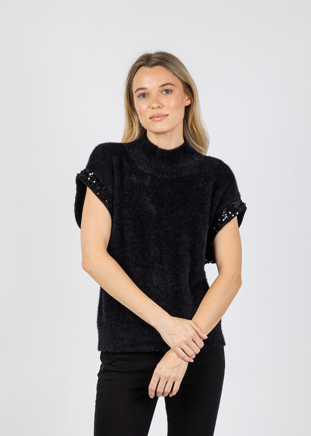 Melissa Nepton Yura Top in Black available at Barbara Katz