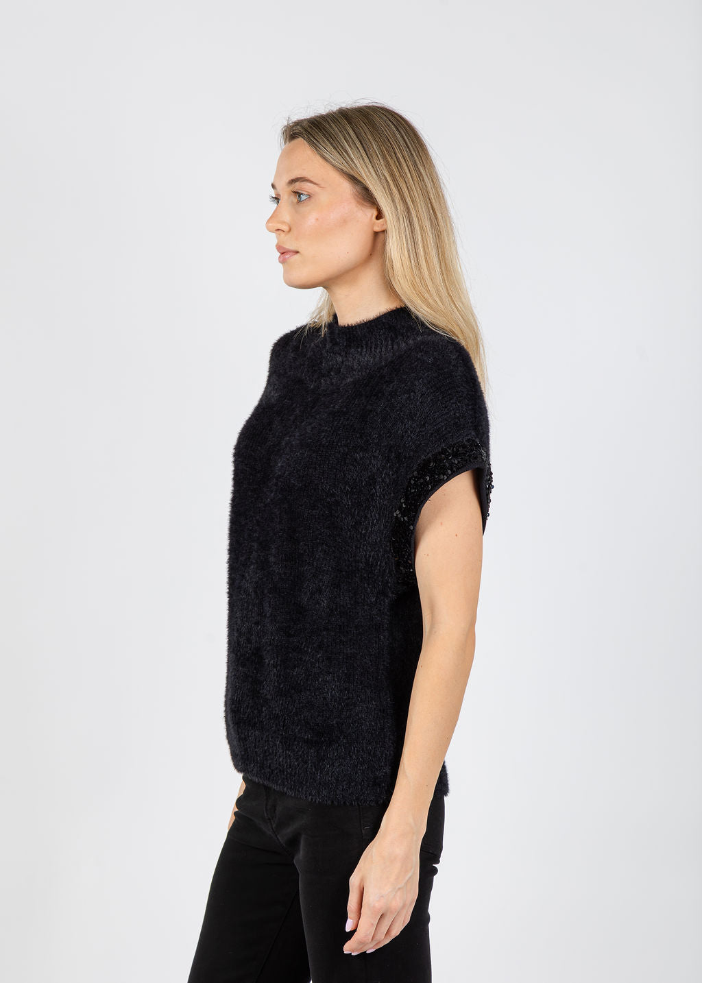 Melissa Nepton Yura Top in Black available at Barbara Katz