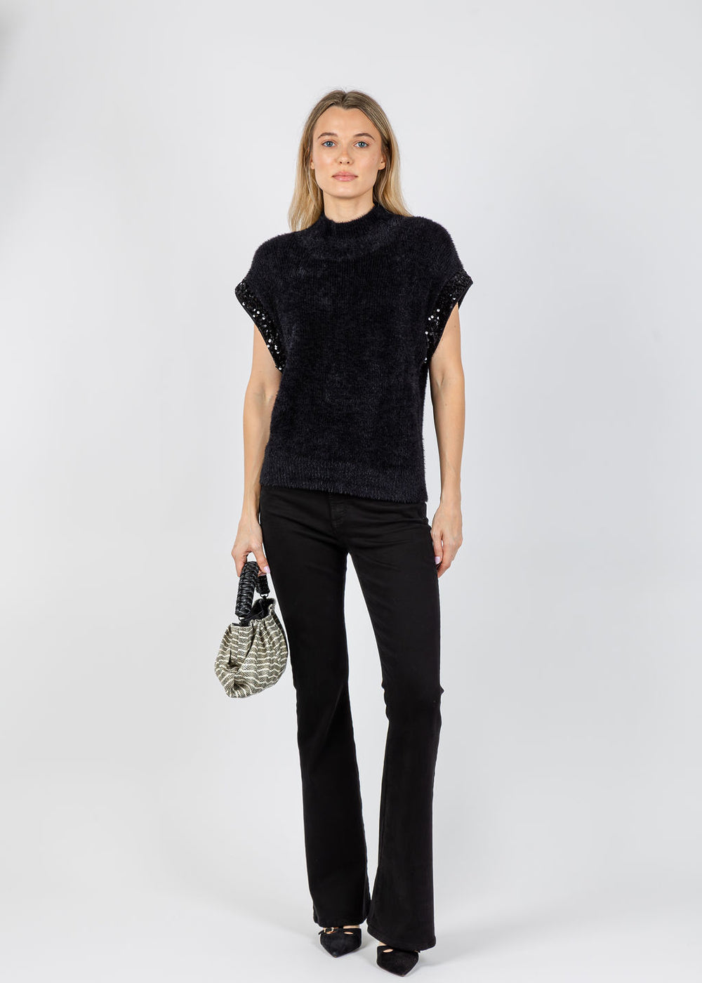 Melissa Nepton Yura Top in Black available at Barbara Katz