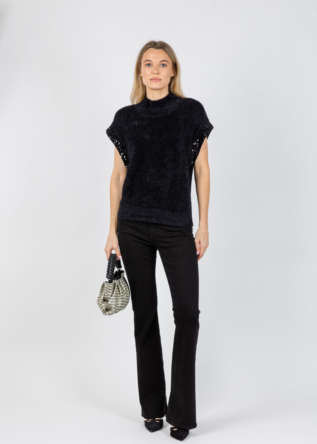 Melissa Nepton Yura Top in Black available at Barbara Katz