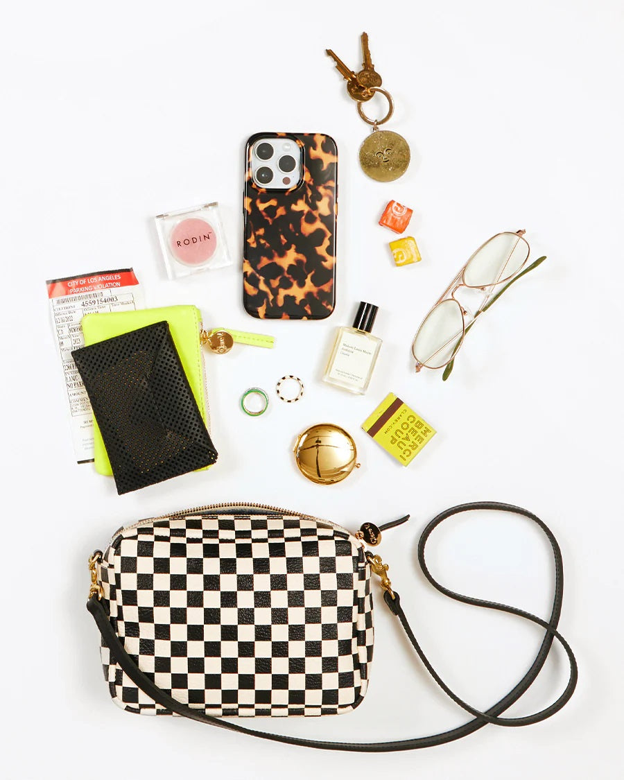 Midi Sac - Black & Natural Woven