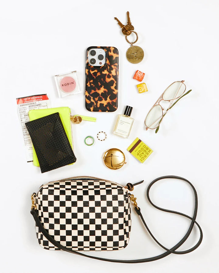 Midi Sac - Black & Natural Woven