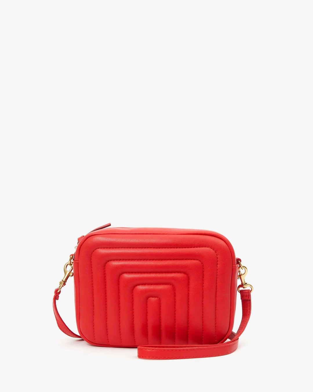 CLARE V Midi Sac - Rouge Channel Quilted