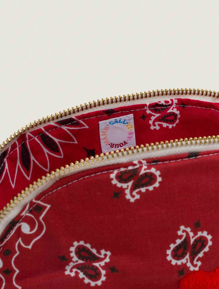 Call It By Your Name Heart Vanity Small in Vintage Red/Real Red available at Barbara Katz