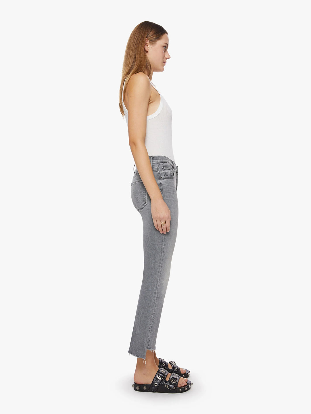 Mother The Insider Crop Step Fray - Barely There