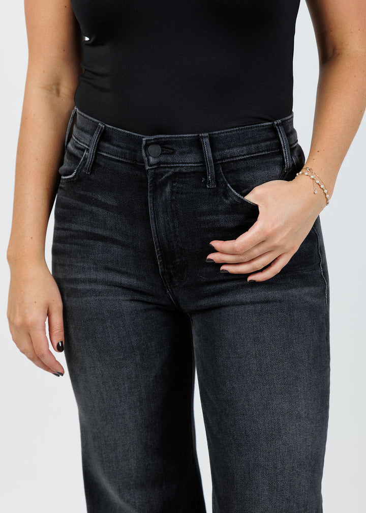 Mother The Lil Hustler Roller Sneak Jeans in Not Today Satan available at Barbara Katz