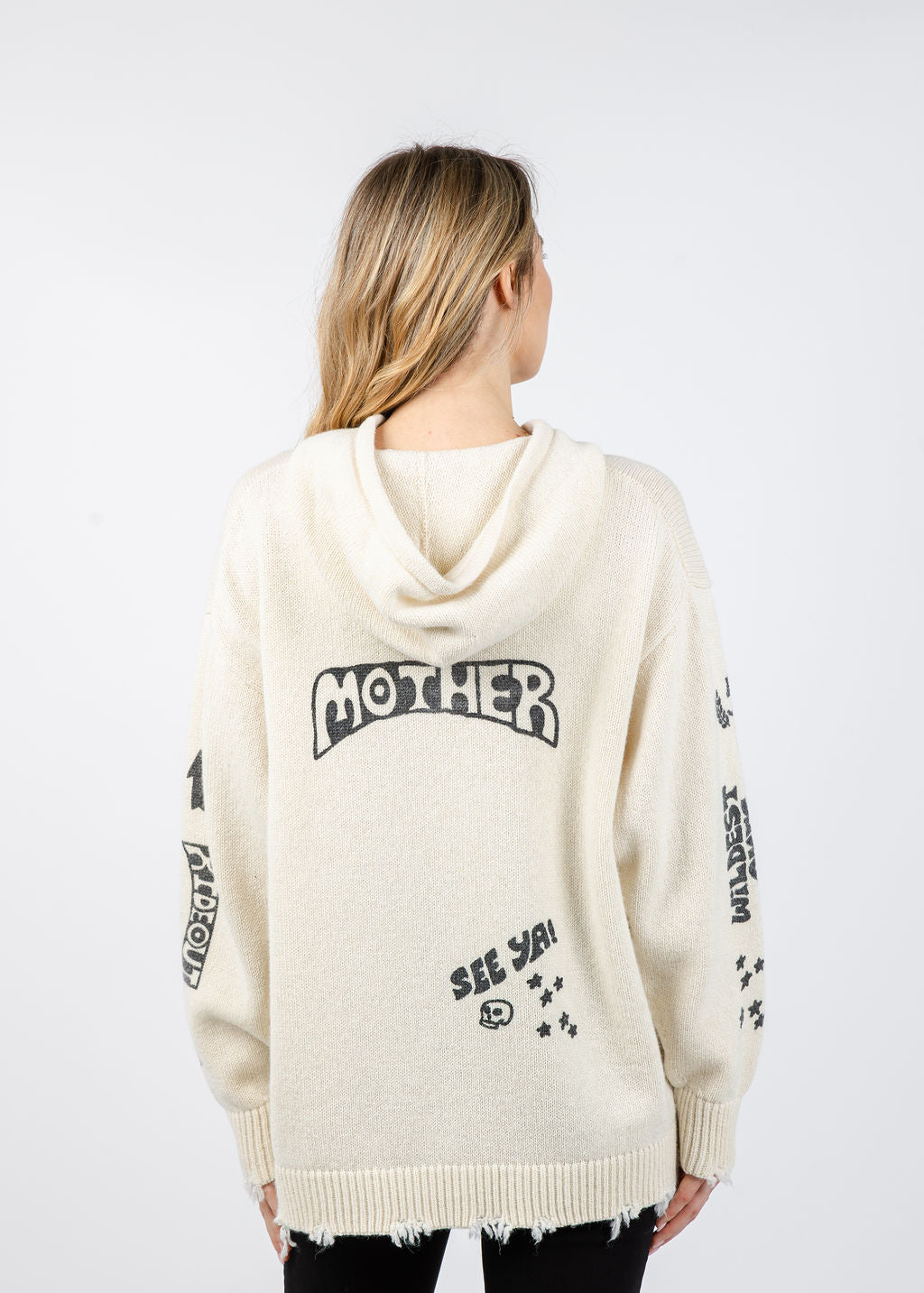 Mother The Biggie Hoodie Jumper - Living For The Kicks available at Barbara Katz