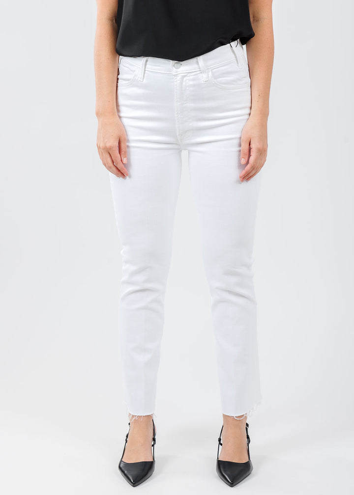 MOTHER The Hustler Ankle Fray Jeans in Fairest of Them All available at Barbara Katz