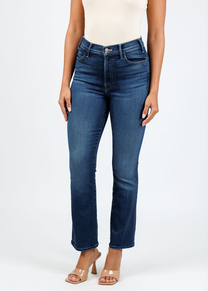 Mother The Hustler Ankle Fray Jeans in Taking Chance available at Barbara Katz