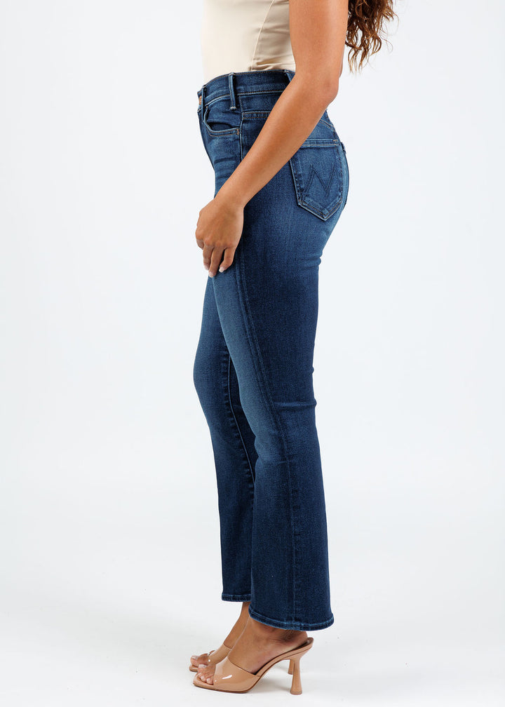 Mother The Hustler Ankle Fray Jeans in Taking Chance available at Barbara Katz