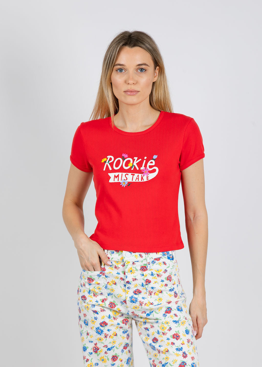 Mother The Itty Bitty Ringer Tee in Rookie Mistake available at Barbara Katz
