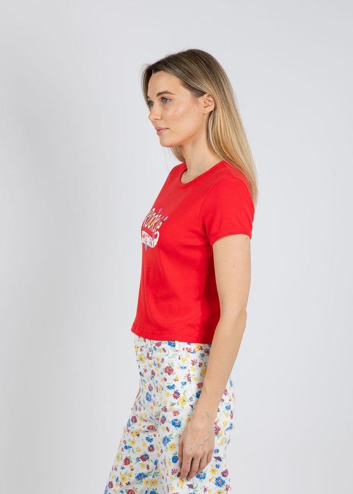 Mother The Itty Bitty Ringer Tee in Rookie Mistake available at Barbara Katz