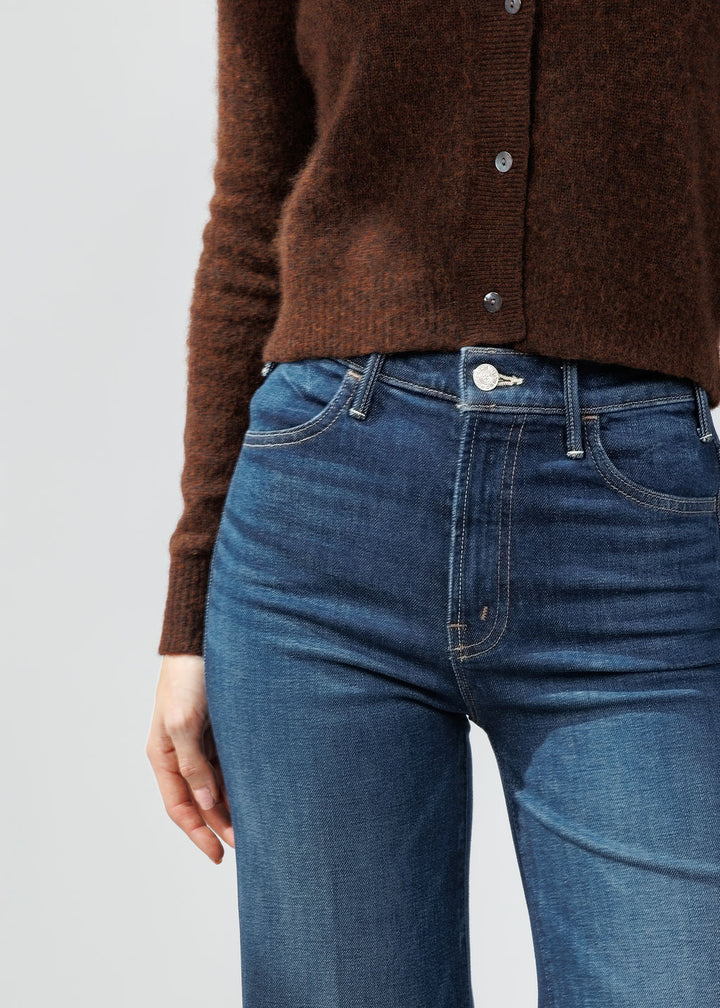 Mother The Lil Hustler Roller Sneak Cuff Jeans in Kicks And Riffs available at Barbara Katz