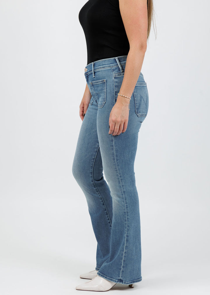 Mother The Patch Pocket Weekender Jeans in Poppin Wheelies available at Barbara Katz