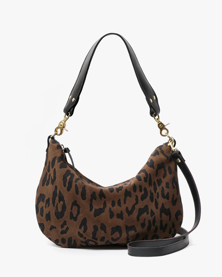 Clare V Moyen Messenger Bag in Pablo Cat Suede available at Barbara Katz