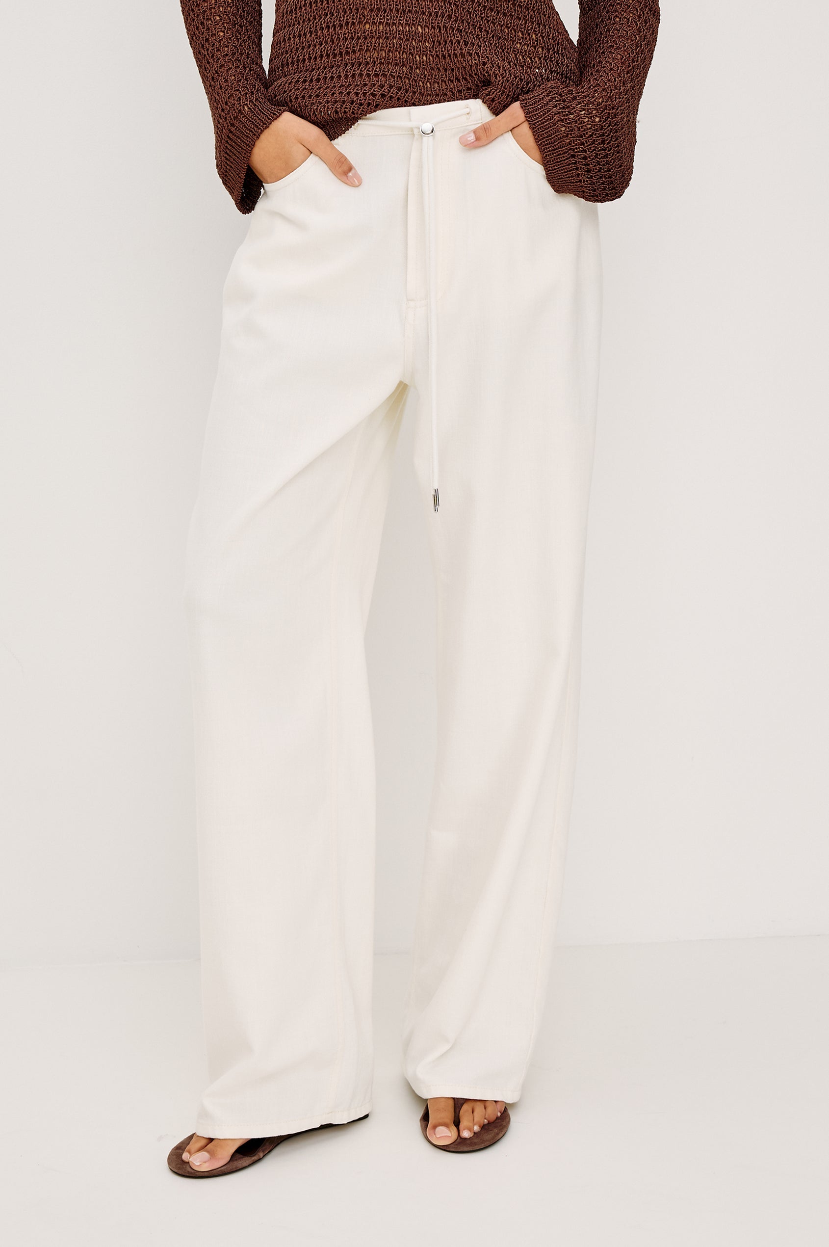 Rails Normandie Pants - Ivory – Barbara Katz