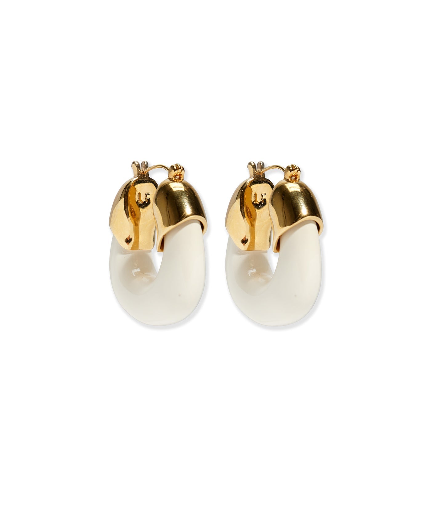 Lizzie Fortunato Organic Hoops - Alabaster