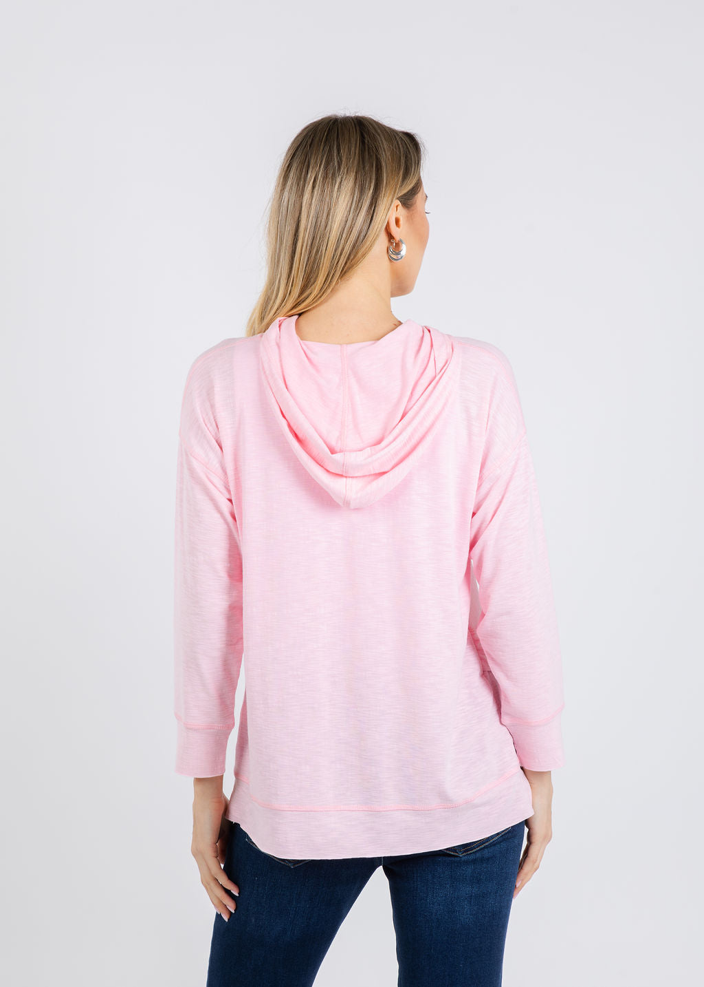 Nally & Millie Ada Hoodie in Baby Pink available at Barbara Katz