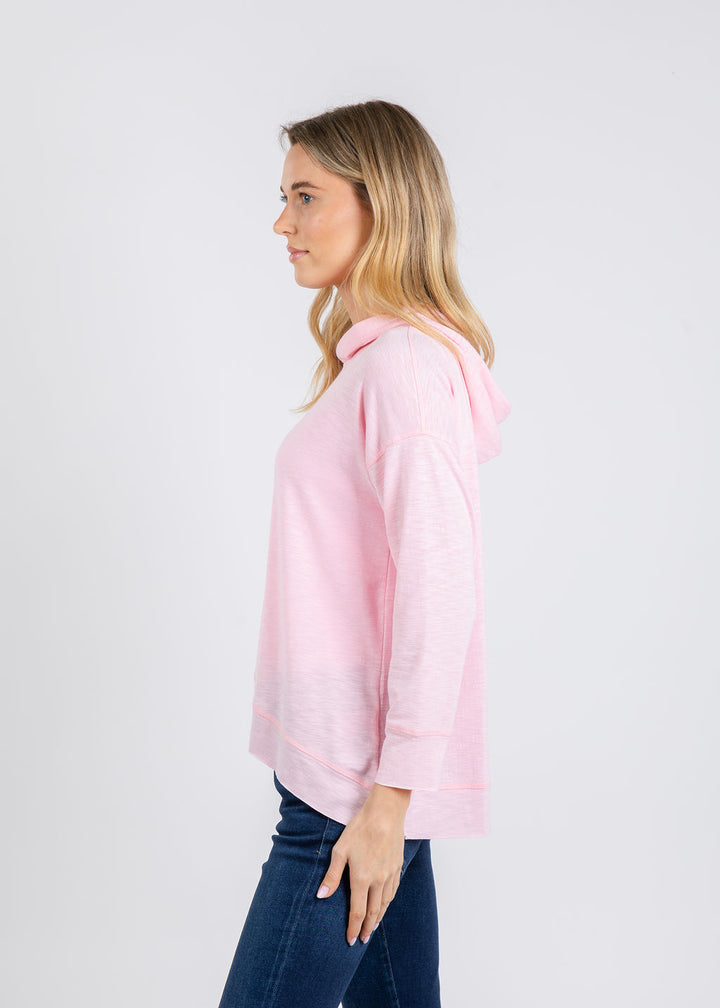 Nally & Millie Ada Hoodie in Baby Pink available at Barbara Katz