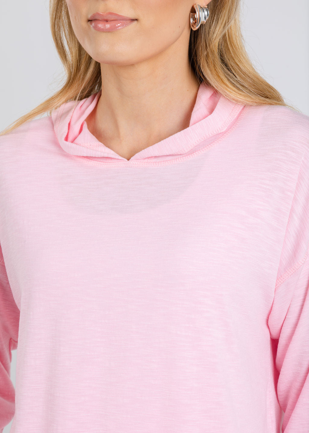 Nally & Millie Ada Hoodie in Baby Pink available at Barbara Katz