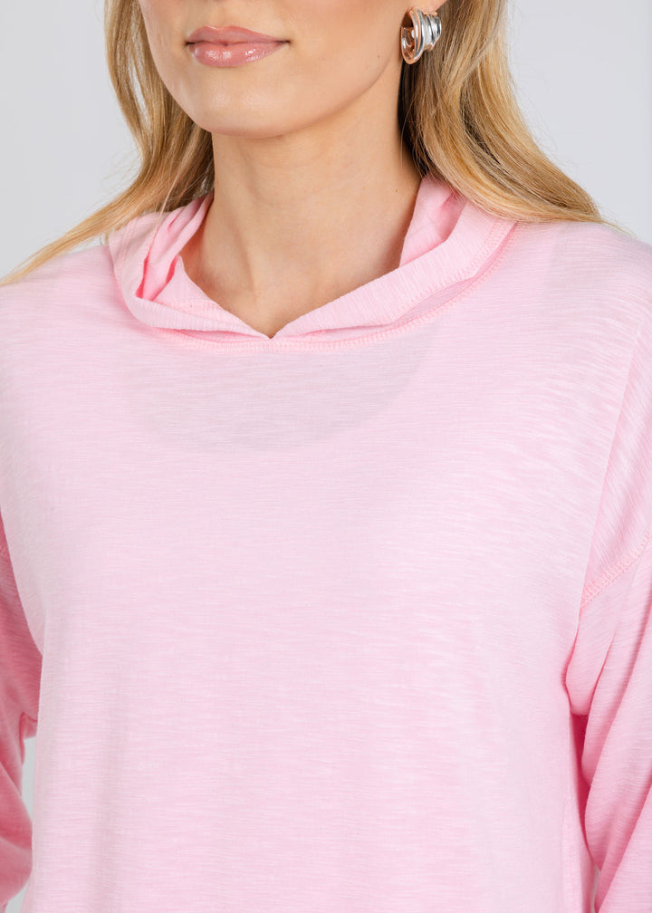 Nally & Millie Ada Hoodie in Baby Pink available at Barbara Katz