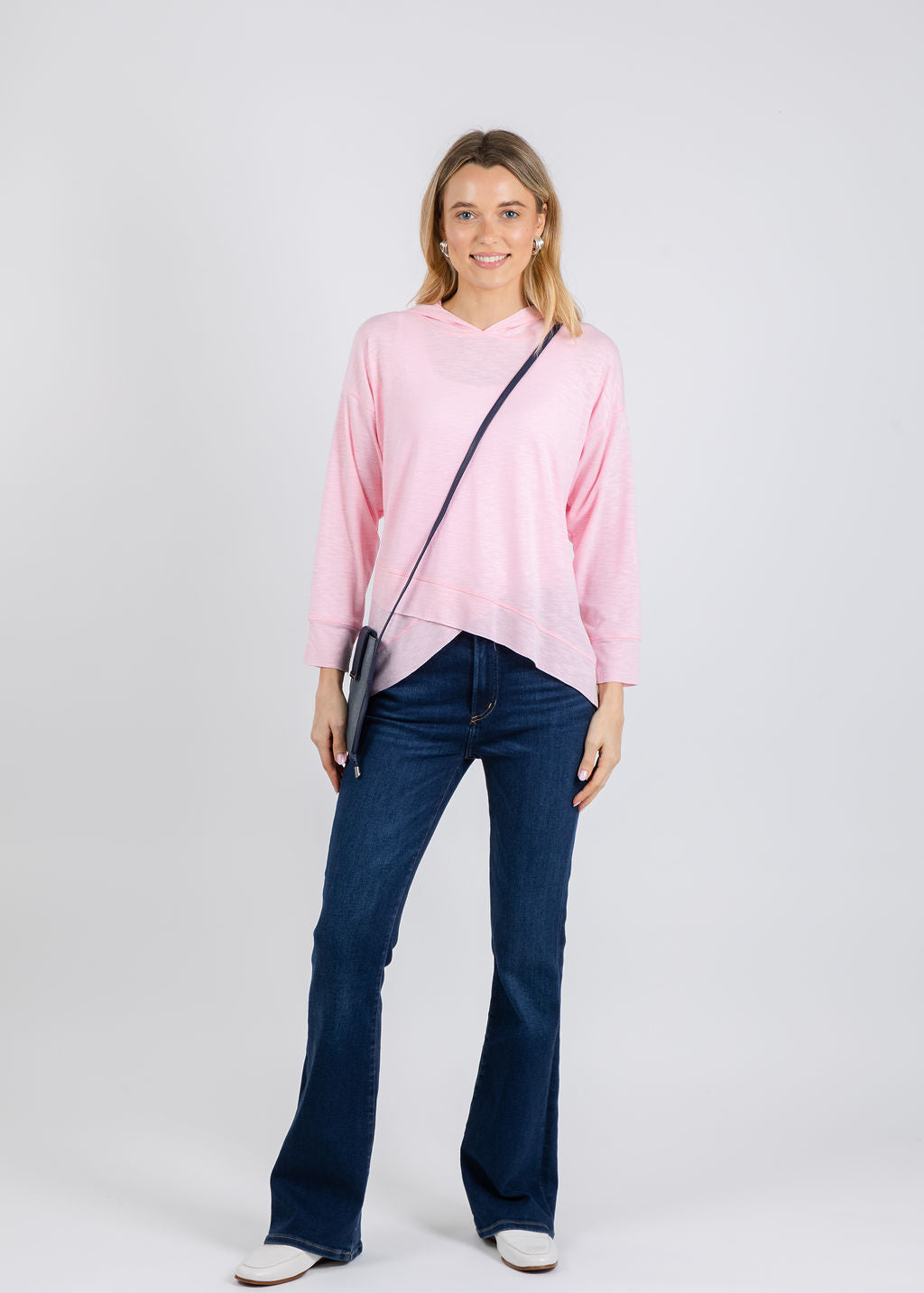 Nally & Millie Ada Hoodie in Baby Pink available at Barbara Katz