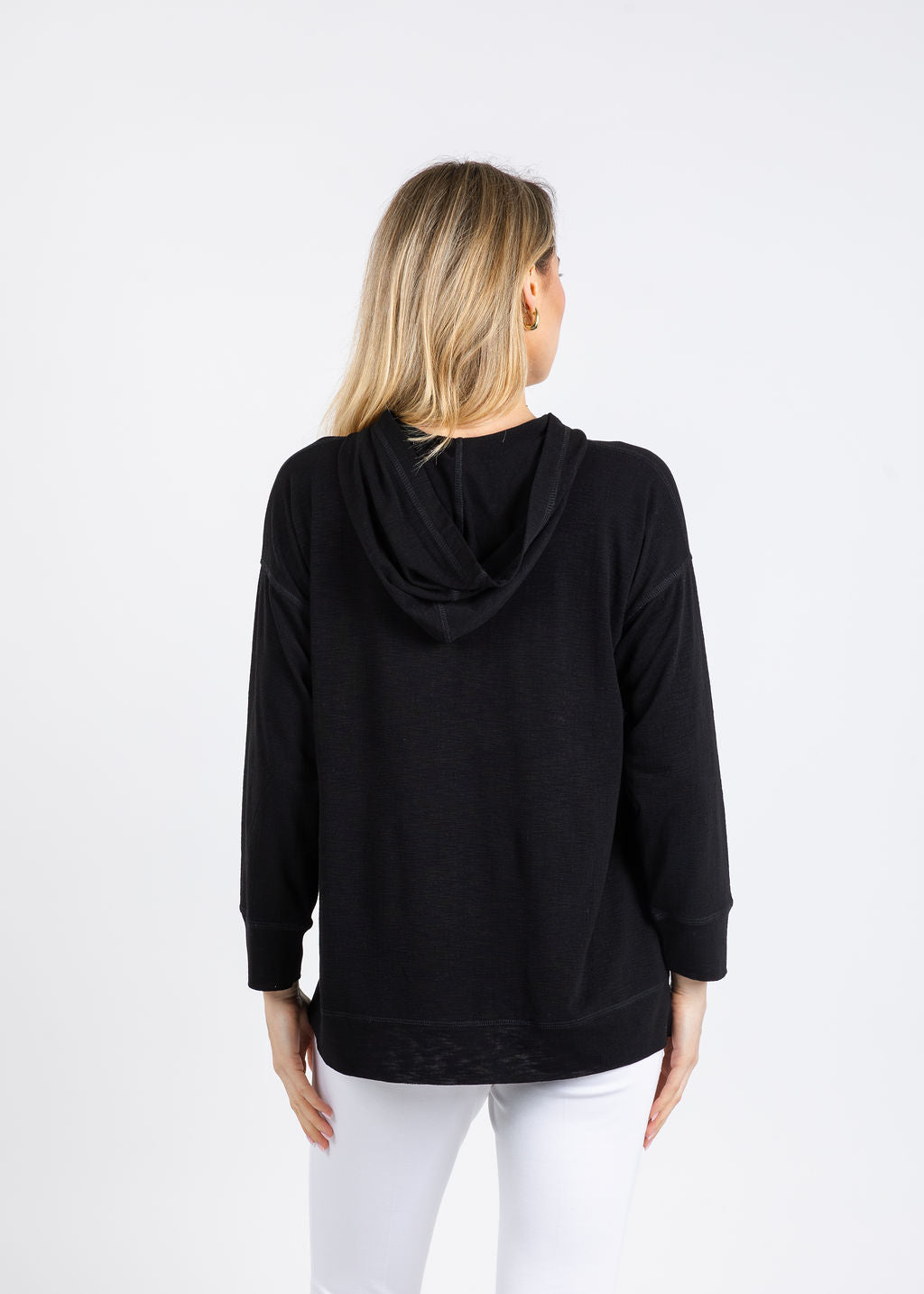 Nally & Millie Ada Hoodie in Black available at Barbara Katz