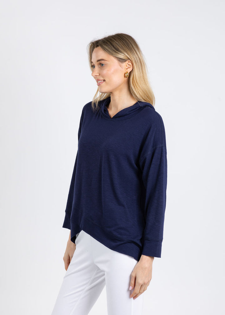 Nally & Millie Ada Hoodie in Blue Night available at Barbara Katz