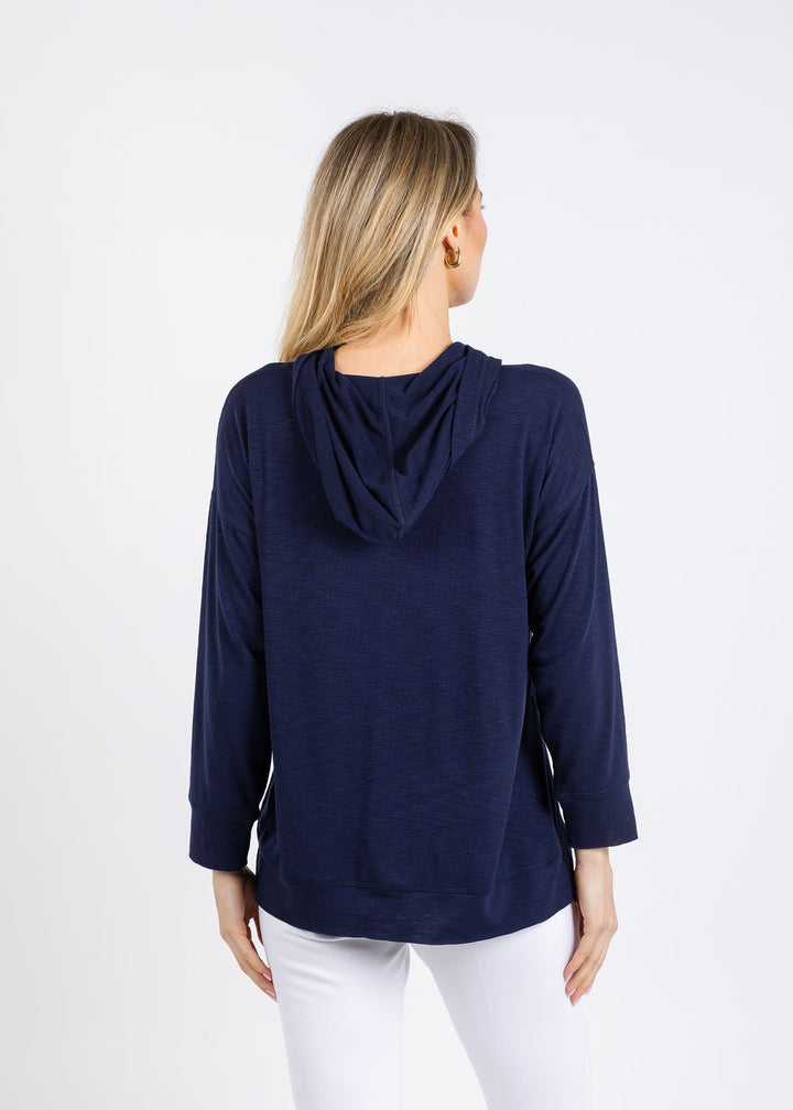 Nally & Millie Ada Hoodie in Blue Night available at Barbara Katz