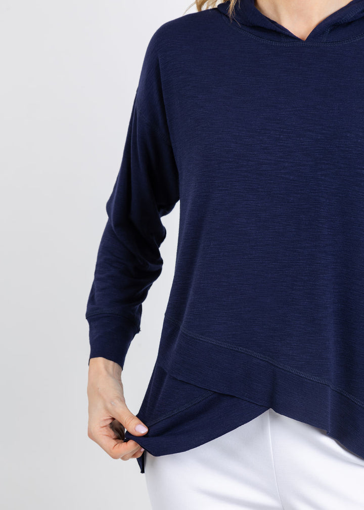 Nally & Millie Ada Hoodie in Blue Night available at Barbara Katz