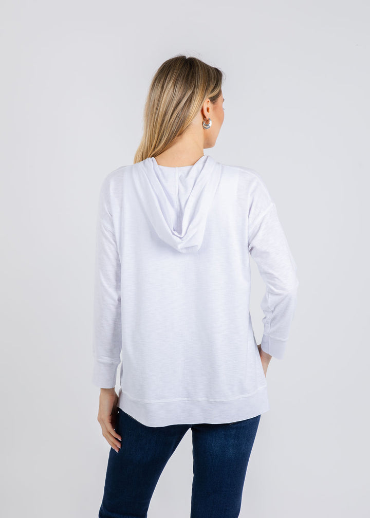 Nally & Millie Ada Hoodie in White available at Barbara Katz