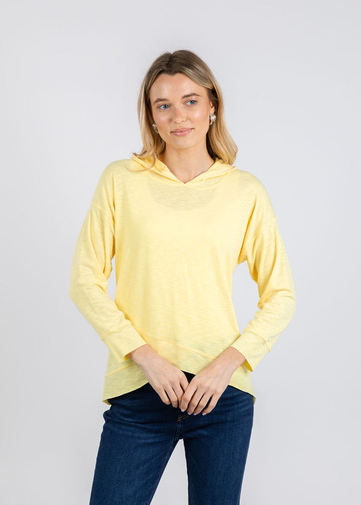 Nally & Millie Ada Hoodie in Yellow available at Barbara Katz