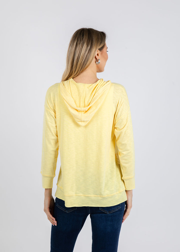 Nally & Millie Ada Hoodie in Yellow available at Barbara Katz