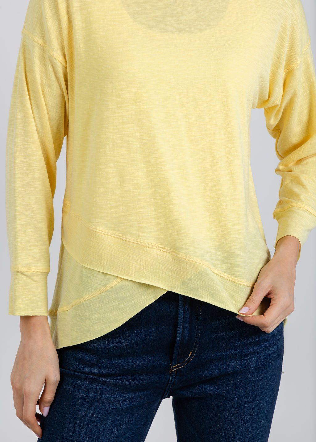 Nally & Millie Ada Hoodie in Yellow available at Barbara Katz