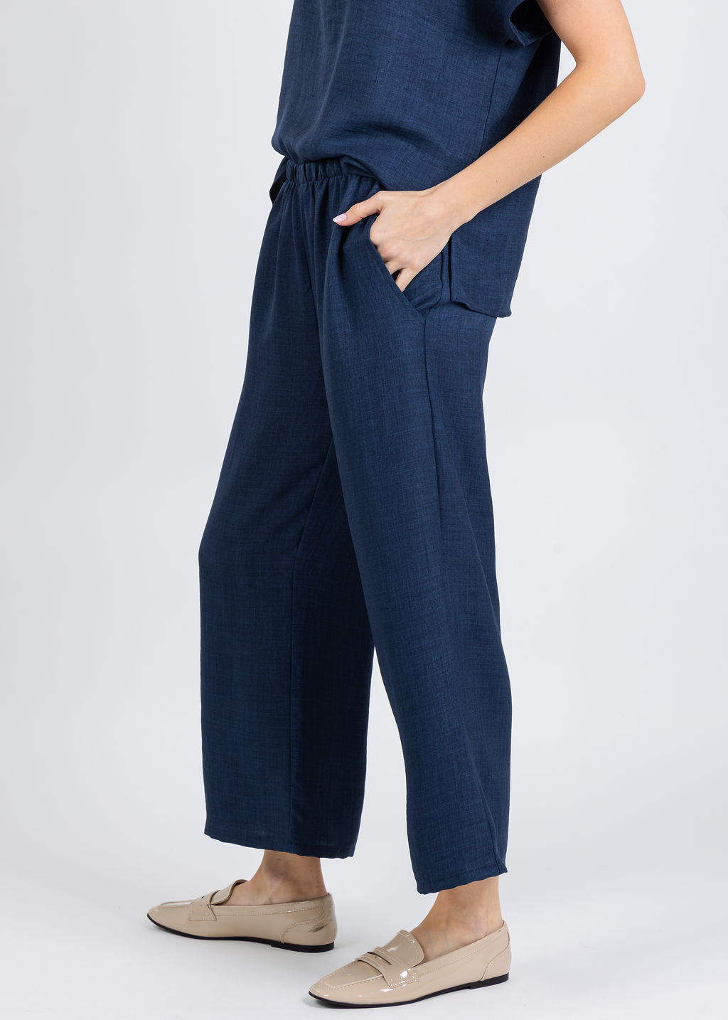 Nally & Millie Ariel Pants in Blue Night available at Barbara Katz