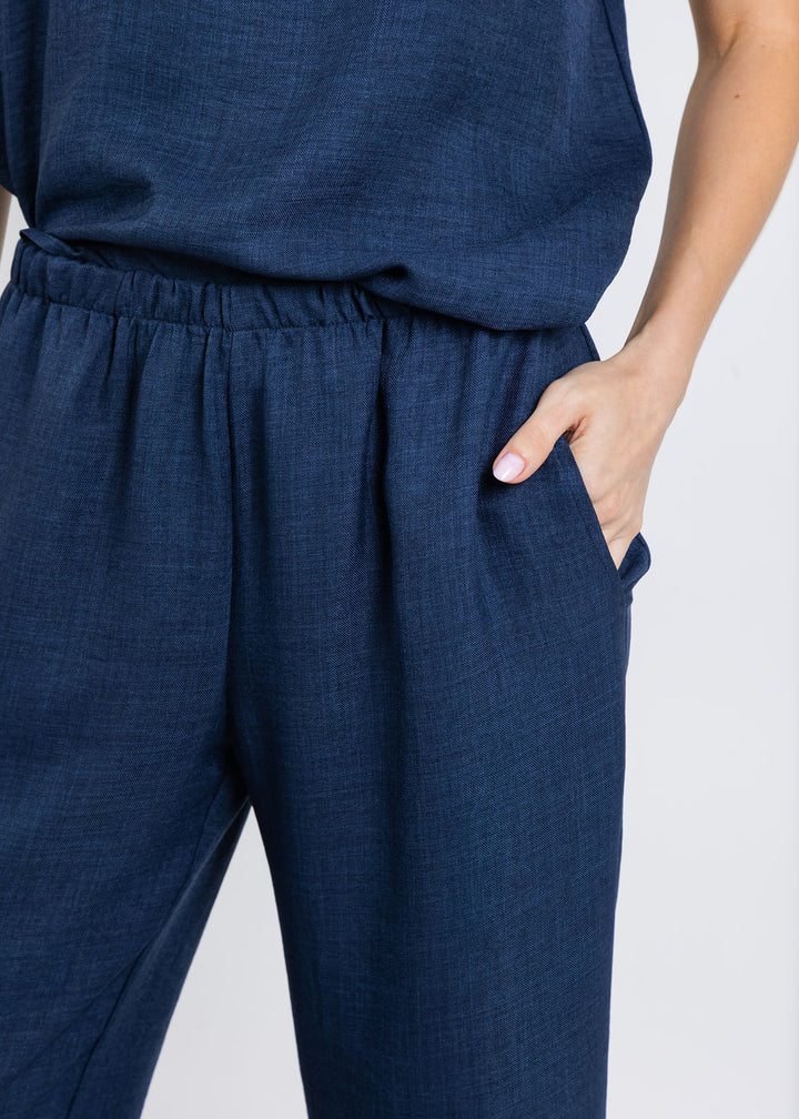 Nally & Millie Ariel Pants in Blue Night available at Barbara Katz