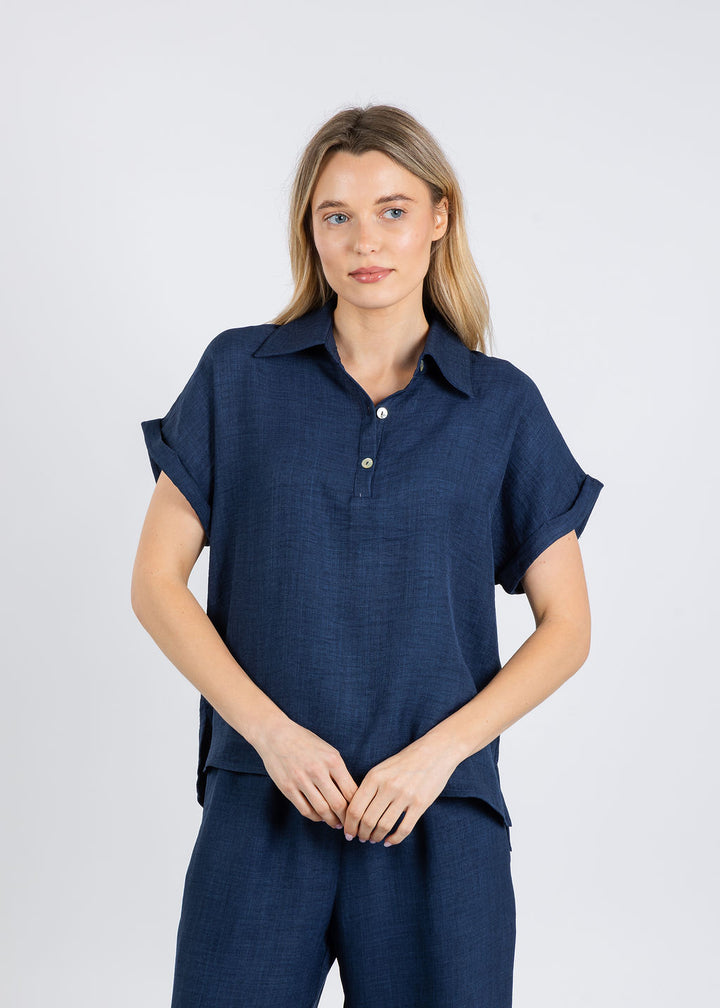 Nally & Millie Ariel Polo in Blue Night available at Barbara Katz